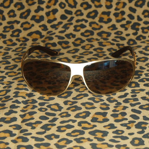 Prada Italy Swarovski Crystal Sunglasses
